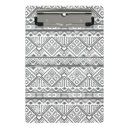 Abstract Geometrisch Aztec Patroon 2 Mini Klembord (Voorkant)