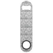 Abstract Geometrisch Aztec Patroon 2 Speed Flessenopener (Achterkant)