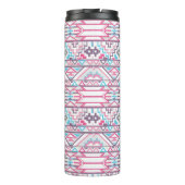 Abstract Geometrisch Aztec Patroon 3 Thermosbeker (Achterkant)