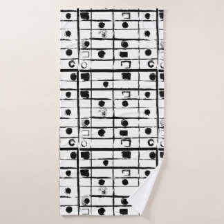 abstract geometrisch badhanddoek