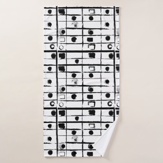 abstract geometrisch badhanddoek (Badhanddoek)