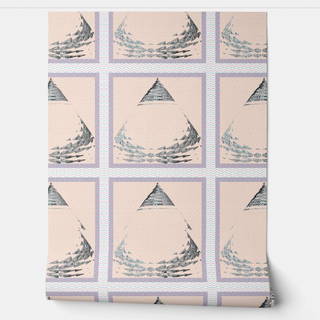 Abstract geometrisch behang (Afrollen)