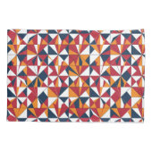 Abstract geometrisch bladpatroon kussensloop (Achterkant)