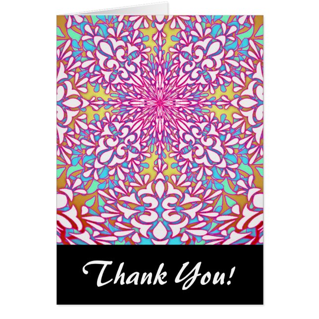 Abstract geometrisch caleidoscoopontwerp (Voorkant)