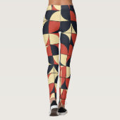 Abstract geometrisch: computationele kunst. leggings (Achterkant)