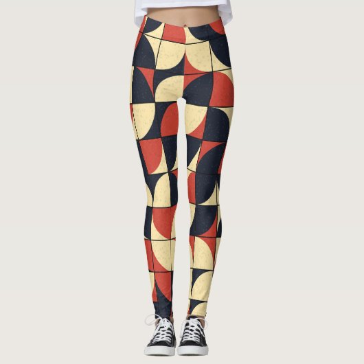 Abstract geometrisch: computationele kunst. leggings (Voorkant)