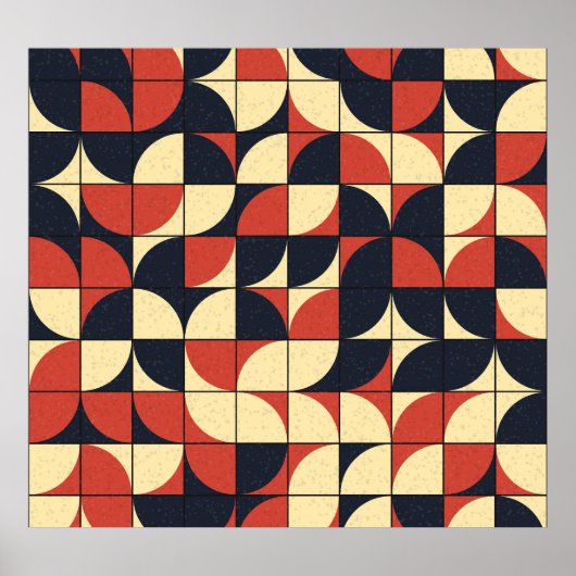 Abstract geometrisch: computationele kunst. poster (Voorkant)