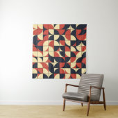 Abstract geometrisch: computationele kunst. wandkleed (In Situ (horizontaal))