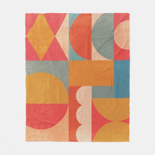 Abstract geometrisch: document textuur fleece deken (Voorkant)