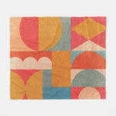 Abstract geometrisch: document textuur fleece deken (Voorkant (Horizontaal))