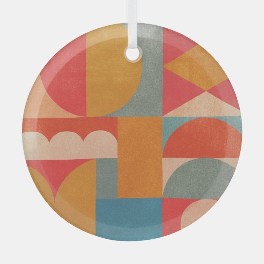 Abstract geometrisch: document textuur glas ornament (Voorkant)