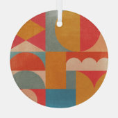 Abstract geometrisch: document textuur glas ornament (Achterkant)