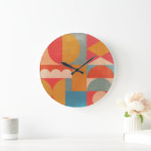 Abstract geometrisch: document textuur grote klok (Huis)