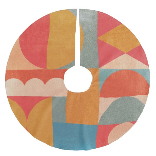 Abstract geometrisch: document textuur kerstboom rok (Voorkant)