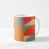 Abstract geometrisch: document textuur koffiemok (Voorkant rechts)