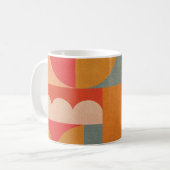 Abstract geometrisch: document textuur koffiemok (Voorkant links)