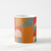 Abstract geometrisch: document textuur koffiemok (Center)