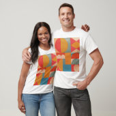 Abstract geometrisch: document textuur t-shirt (Unisex)