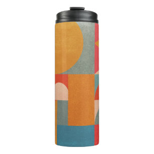 Abstract geometrisch: document textuur thermosbeker
