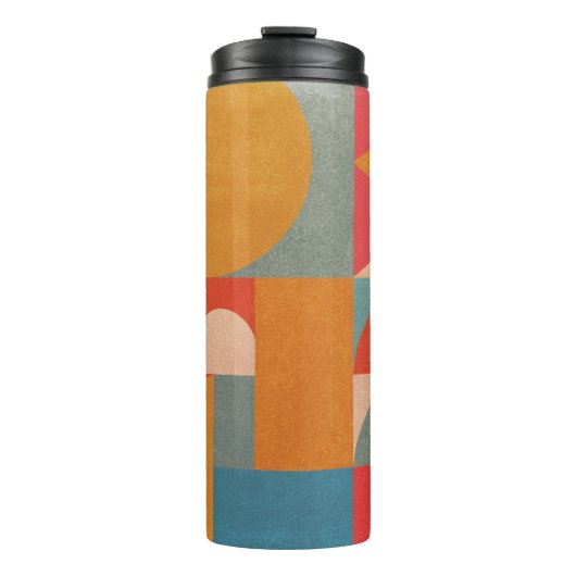 Abstract geometrisch: document textuur thermosbeker (Voorkant)