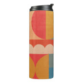 Abstract geometrisch: document textuur thermosbeker (Gedraaid links)