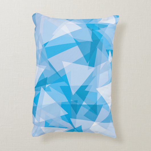 Abstract geometrisch driehoekspatroon accentkussen accent kussen (Achterkant (Verticaal))