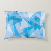 Abstract geometrisch driehoekspatroon accentkussen accent kussen (Achterkant)