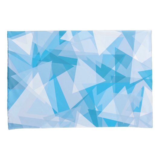 Abstract geometrisch driehoekspatroon | Kussensloo Kussensloop (Voorkant-Rechts)