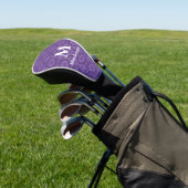 Abstract geometrisch driehoekspatroon monogram golfheadcover (Insitu)