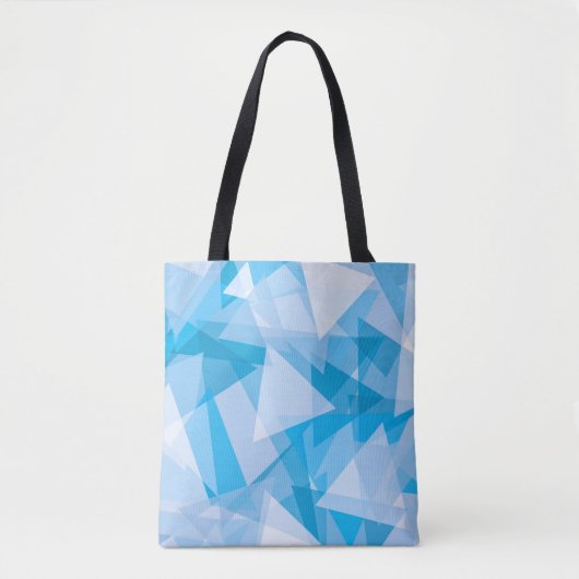 Abstract geometrisch driehoekspatroon | Tote bag (Voorkant)