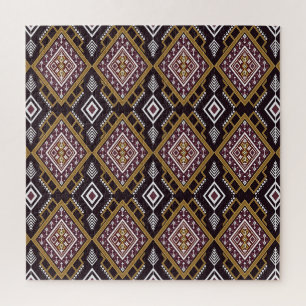 Abstract geometrisch etnisch, behangontwerp. legpuzzel