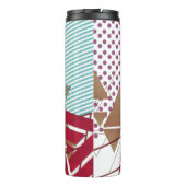Abstract geometrisch figuurpatroon thermosbeker (Achterkant)