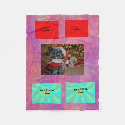 Abstract geometrisch fleece deken (Voorkant)