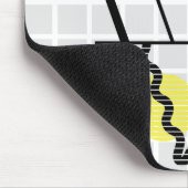 Abstract geometrisch frame golf grid muismat (Hoek)