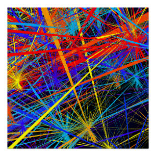 Abstract geometrisch glanzend Poster Perfect Poster