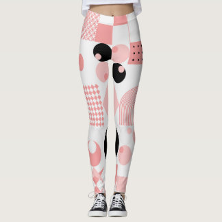 Abstract geometrisch: heldere  vormen leggings
