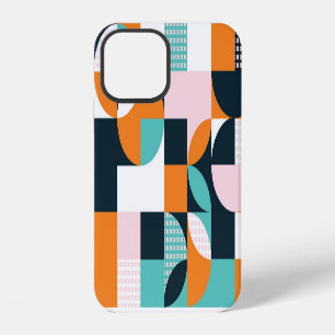 Abstract Geometrisch: Kleurrijk 3D-effect. iPhone 12 Hoesje