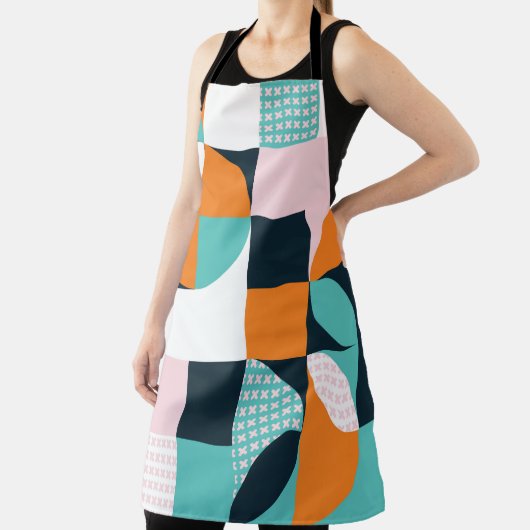 Abstract geometrisch: kleurrijk 3D-effect. Schort (Insitu)