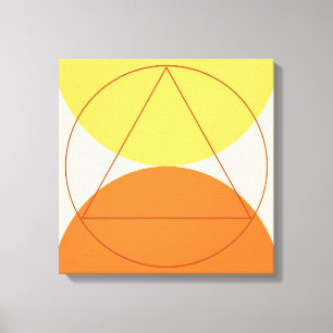 Abstract geometrisch kunstpatroon canvas afdruk