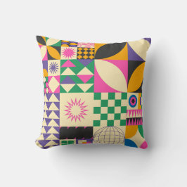  Abstract geometrisch kunstpatroon Kussen