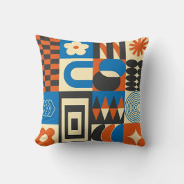  Abstract geometrisch kunstpatroon Kussen