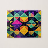 Abstract geometrisch legpuzzel (Horizontaal)
