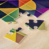 Abstract geometrisch legpuzzel (Zijkant)