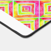 Abstract geometrisch magenta- en chartreusepatroon bureaumat (Hoek)