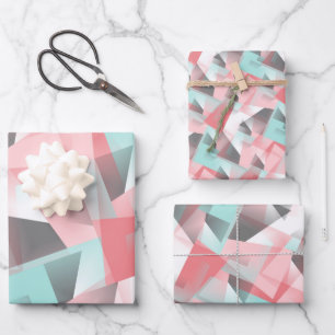 Abstract geometrisch modern cadeaupapier inpakpapi