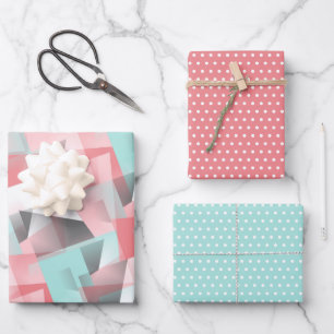Abstract geometrisch modern cadeaupapier inpakpapi
