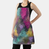 Abstract geometrisch modern hexagon vormt mozaïek schort (Insitu)