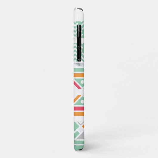 Abstract geometrisch modern marmer meisjesachtig c Case-Mate iPhone case (Achterkant/links)