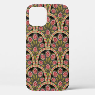 abstract Geometrisch mughal motif bloempatternart; iPhone 12 Hoesje