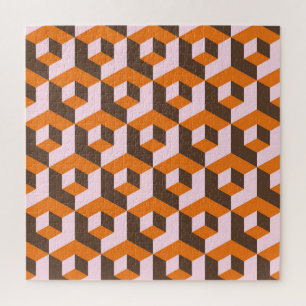 Abstract geometrisch naadloos ontwerp. legpuzzel